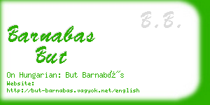 barnabas but business card